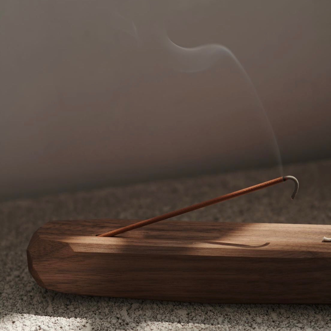 Walnut Wood Incense Holder