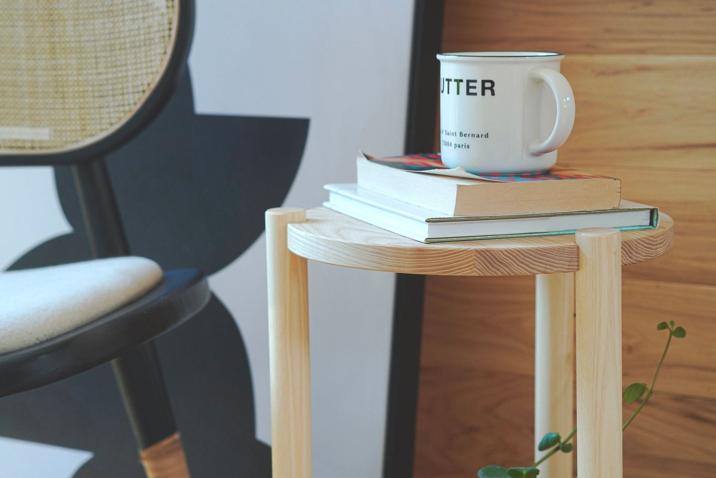 Wood Side Table Short