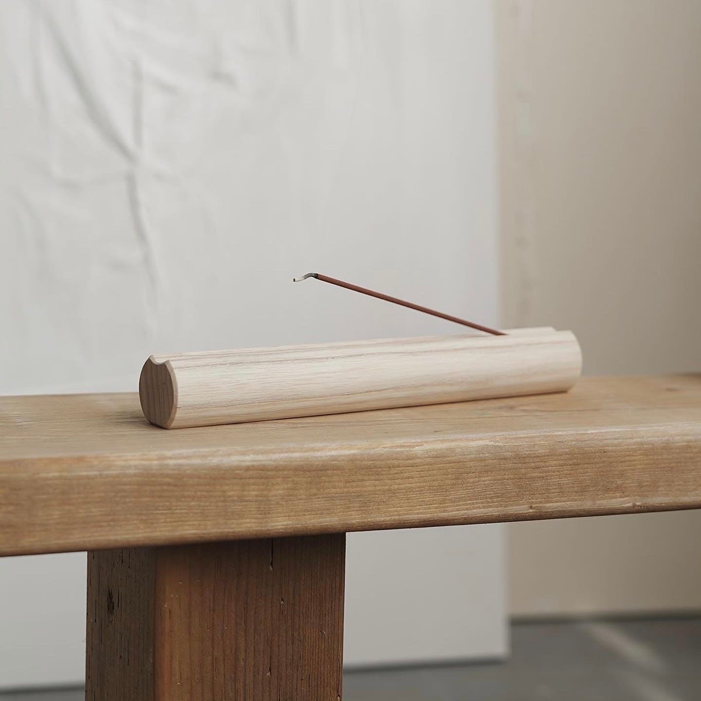 Ash Wood Incense Holder