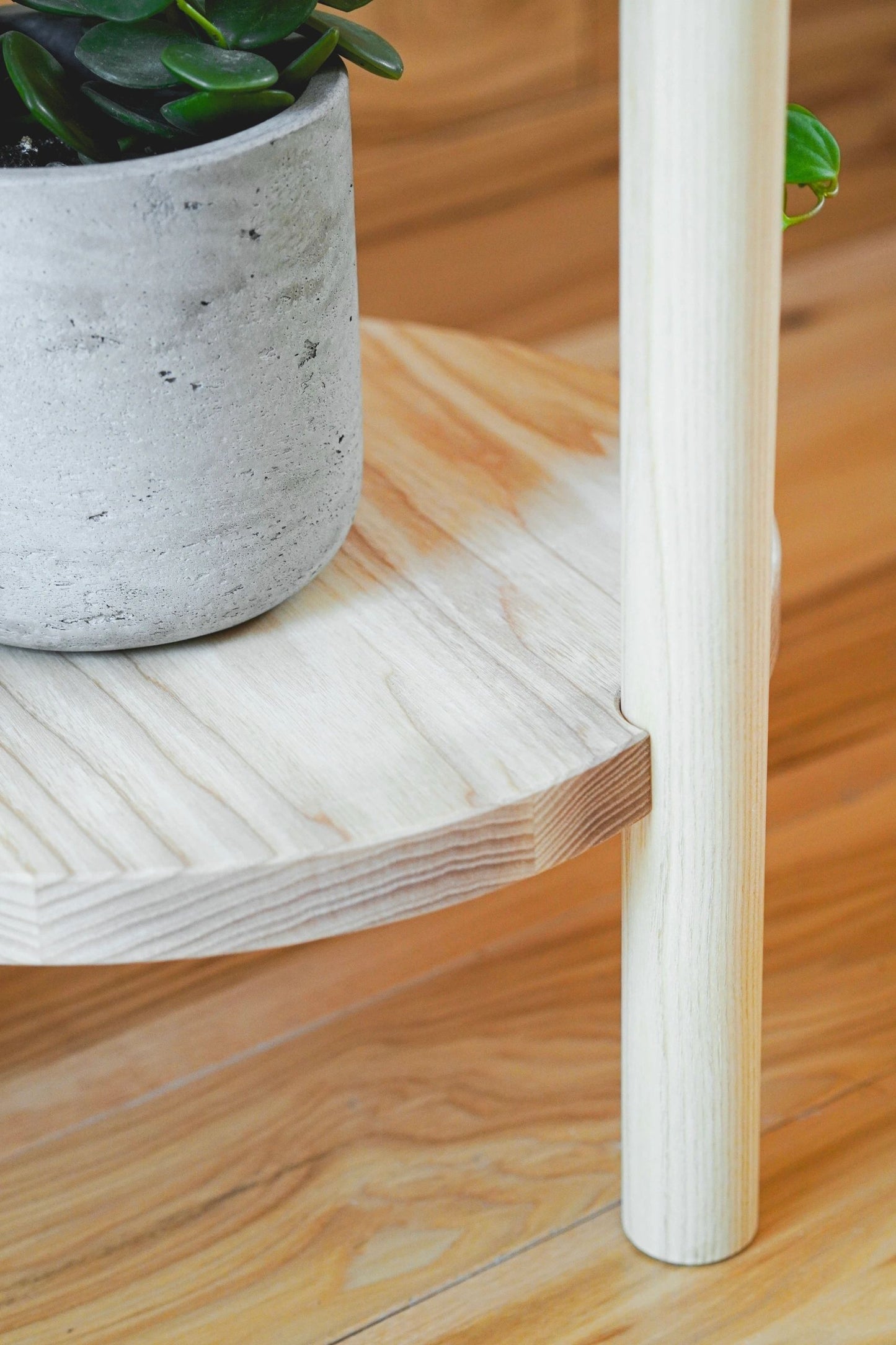 Wood Side Table Short