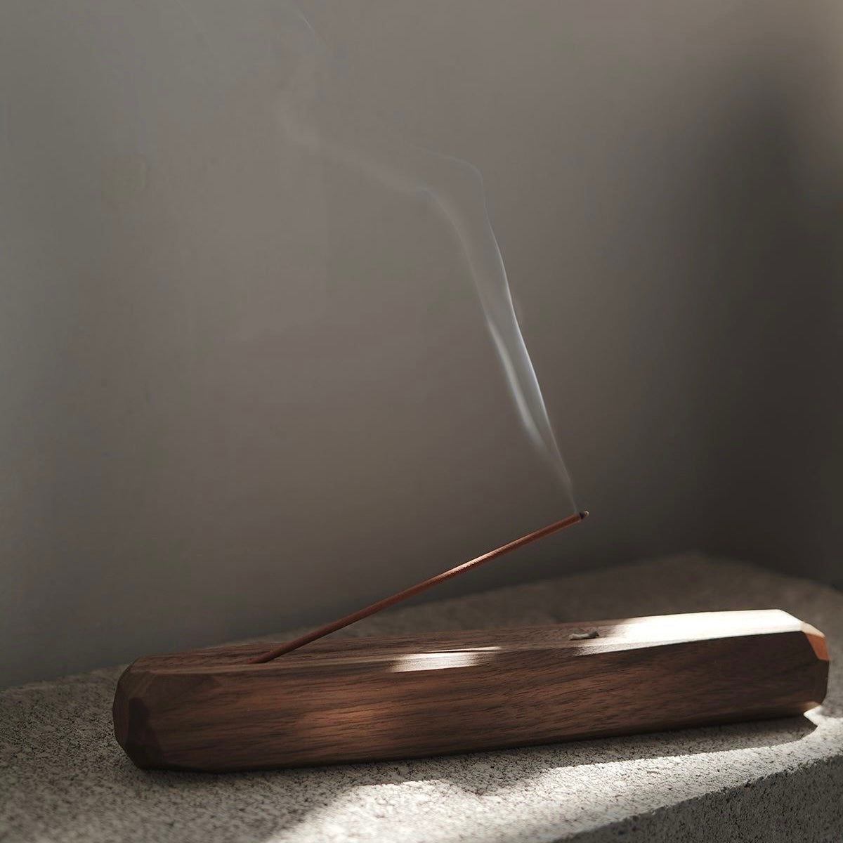 Walnut Wood Incense Holder