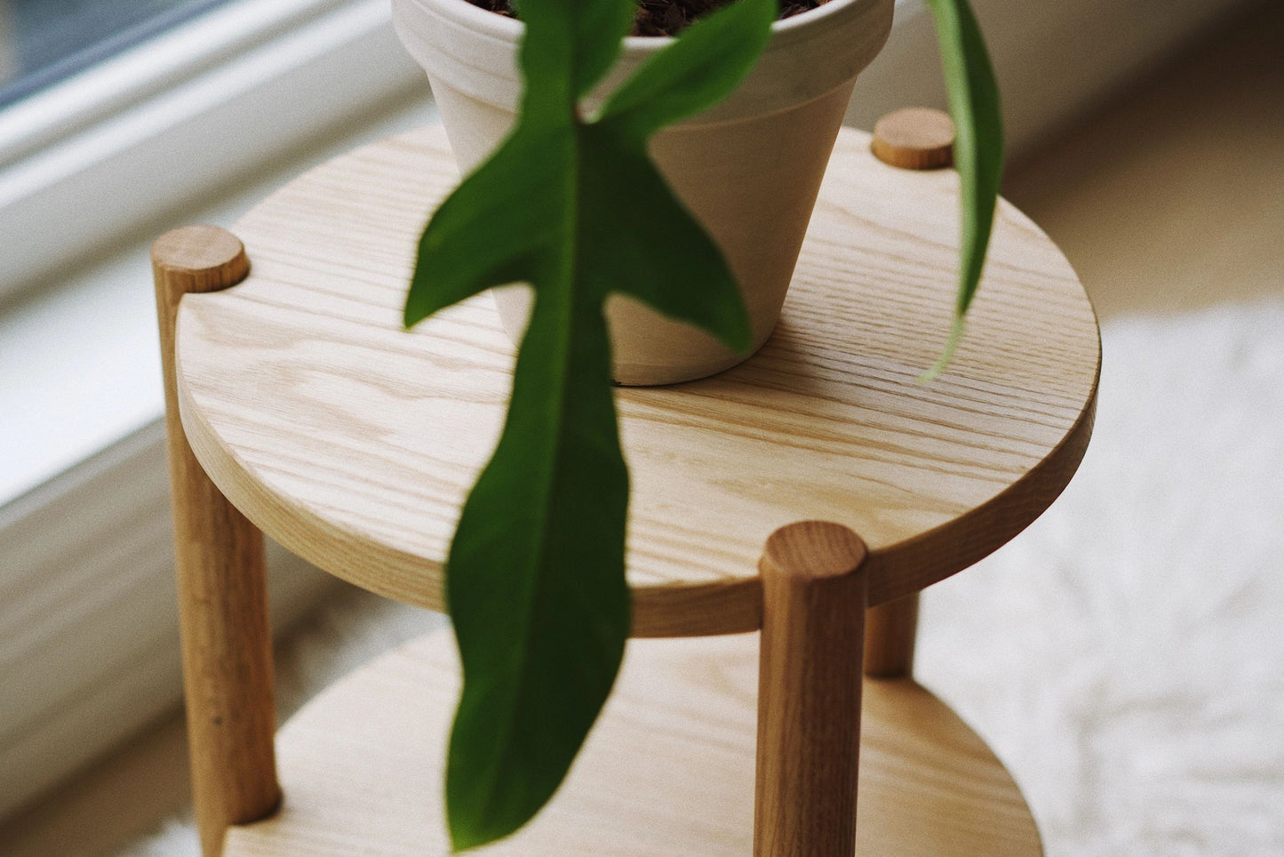 Wood Side Table Short